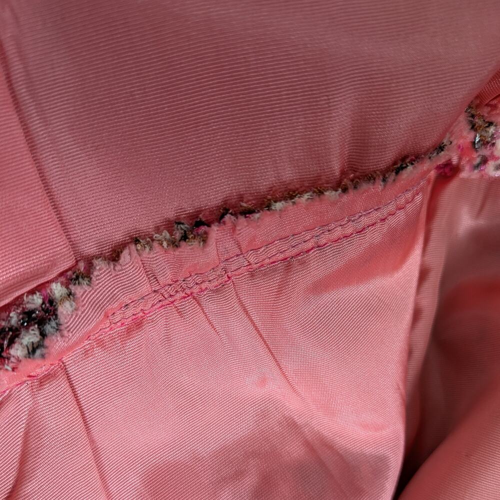 Vintage 60s Maxi Dress Gown Pink Metallic Evening 70s Glam Prom Formal Empire - Picture 9 of 14